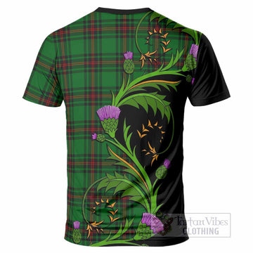 Primrose Tartan Crest T-Shirt Scottish Thistle Pride Heritage Art
