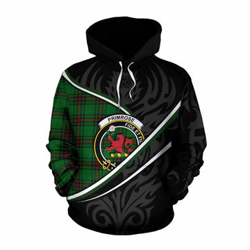 Primrose Tartan Family Crest Cotton Hoodie Celtic Scottish Thistle Floral - Tartan Vibes Clothing