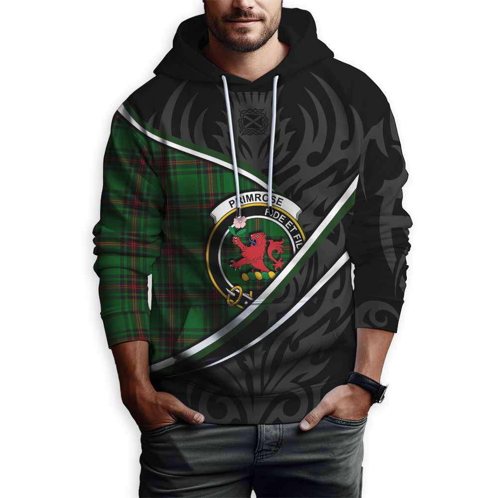 Primrose Tartan Family Crest Hoodie Celtic Scottish Thistle Floral - Tartan Vibes Clothing