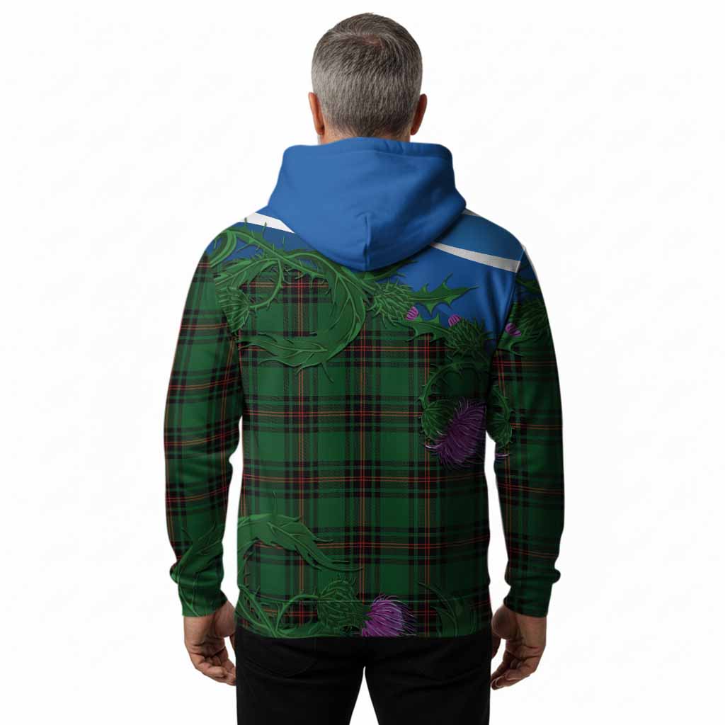 Primrose Tartan Family Crest Hoodie Thistle in Minimalism