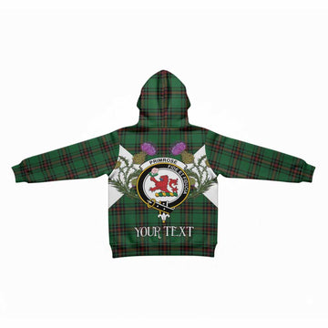 Primrose Tartan Family Crest Kid Hoodie Scottish Burns Night Thistle Floral