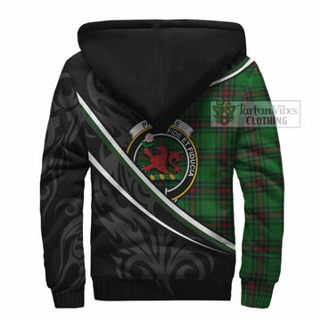 Primrose Tartan Family Crest Sherpa Hoodie Celtic Scottish Thistle Floral
