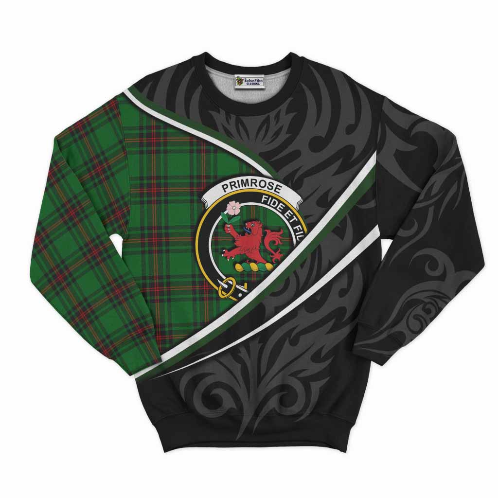 Primrose Tartan Family Crest Sweatshirt Celtic Scottish Thistle Floral - Tartan Vibes Clothing