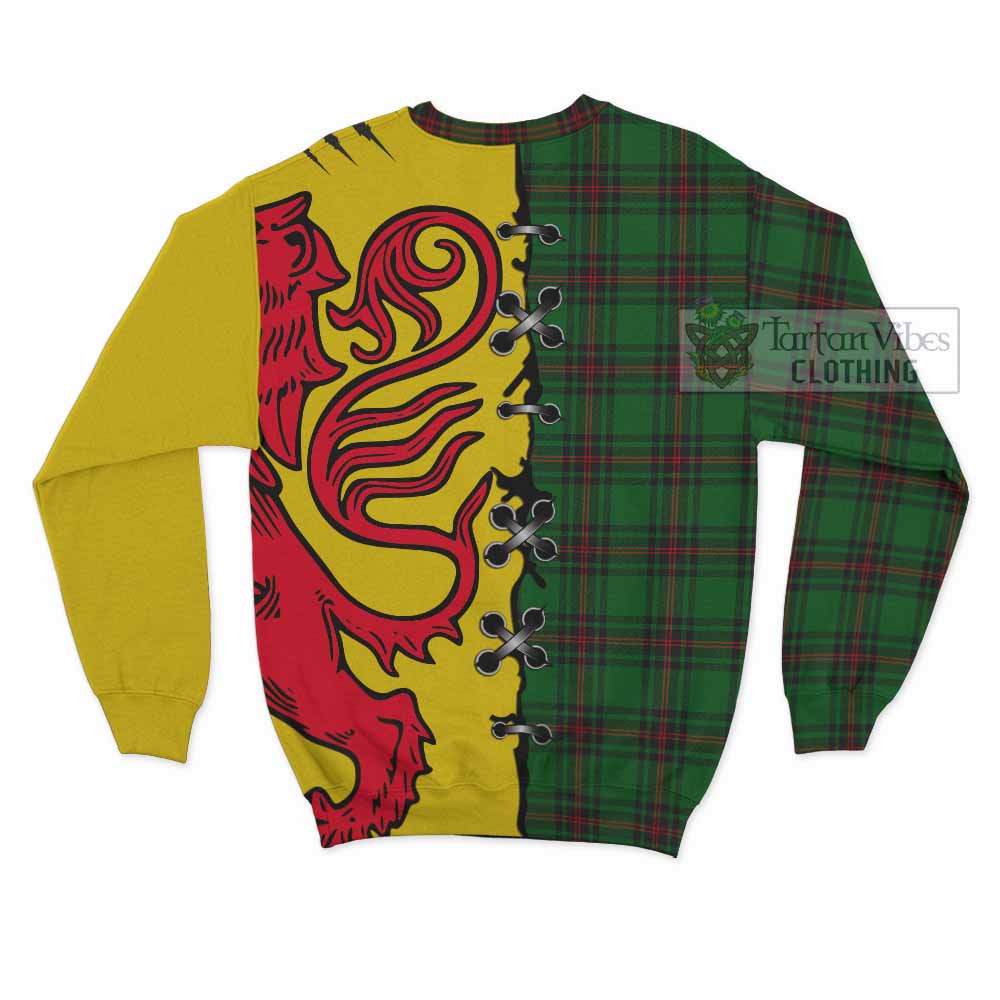 Primrose Tartan Family Crest Sweatshirt Lion Rampant Honor - Tartan Vibes Clothing