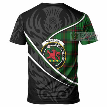 Primrose Tartan Family Crest T-shirt Celtic Scottish Thistle Floral - Tartan Vibes Clothing