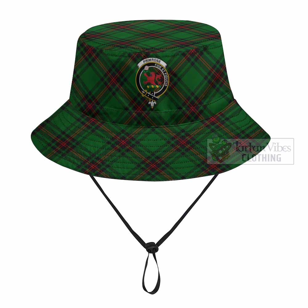 Primrose Tartan Fishing Hat with Family Crest