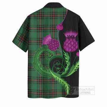 Primrose Tartan Hawaiian Shirt Traditional Scottish Thistle