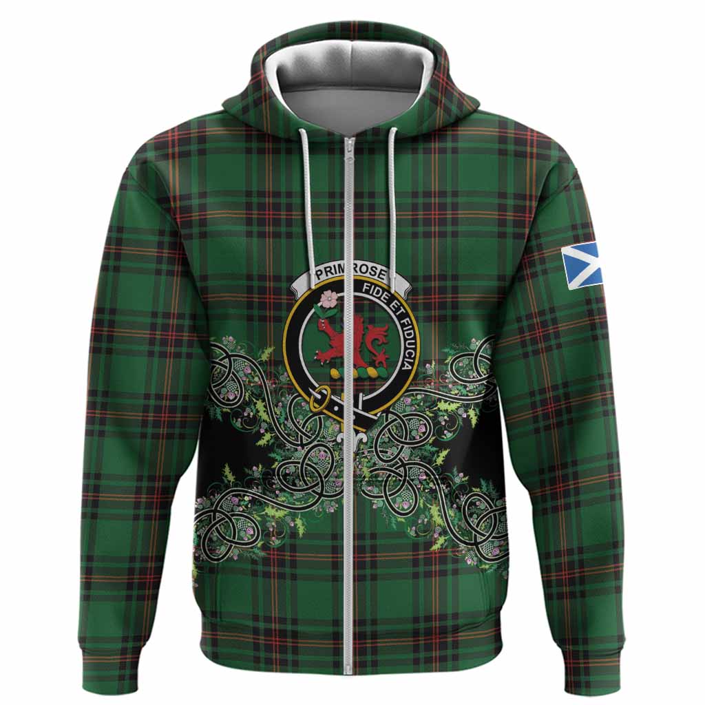 Primrose Tartan Hoodie Thistle Scottish Spirit
