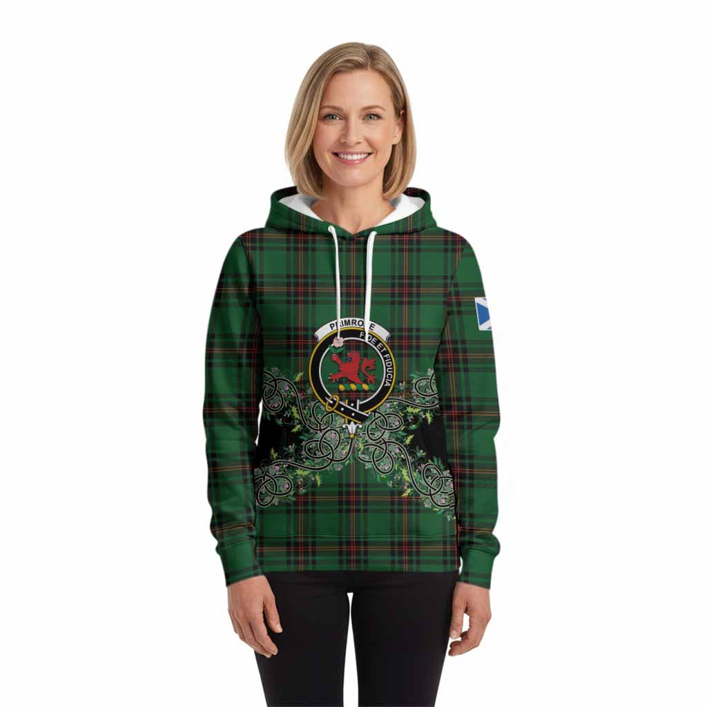 Primrose Tartan Hoodie Thistle Scottish Spirit