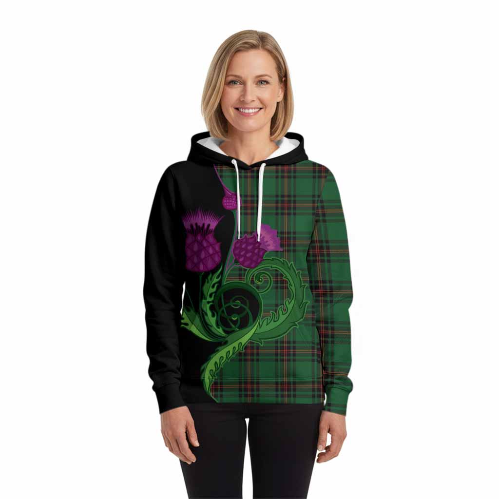 Primrose Tartan Hoodie Traditional Scottish Thistle