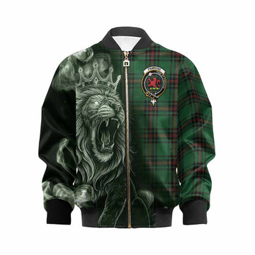 Primrose Tartan Kid Bomber Jacket Roaring Lion Heritage