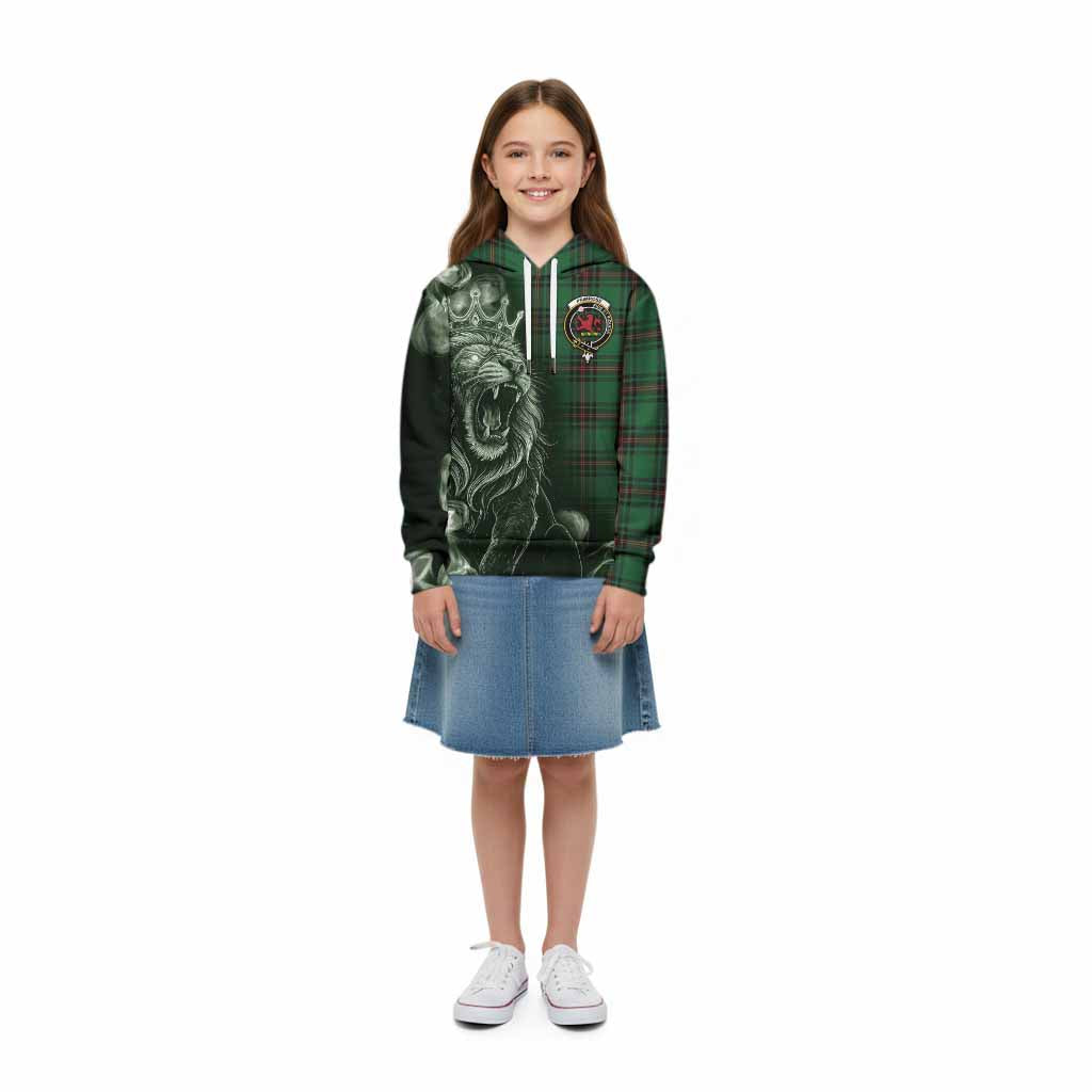 Primrose Tartan Kid Hoodie Roaring Lion Heritage