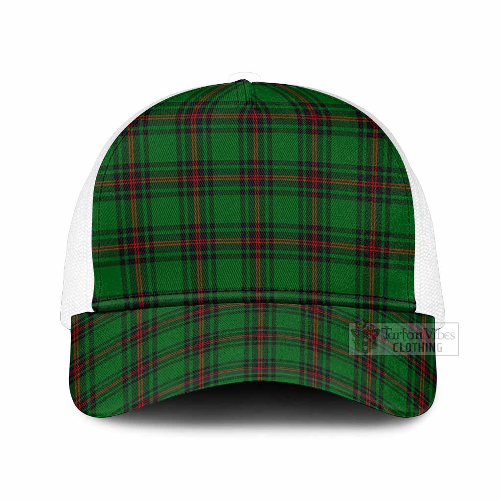 Primrose Tartan Mesh Trucker Cap One Size (Adjustable) White - Tartan Vibes Clothing