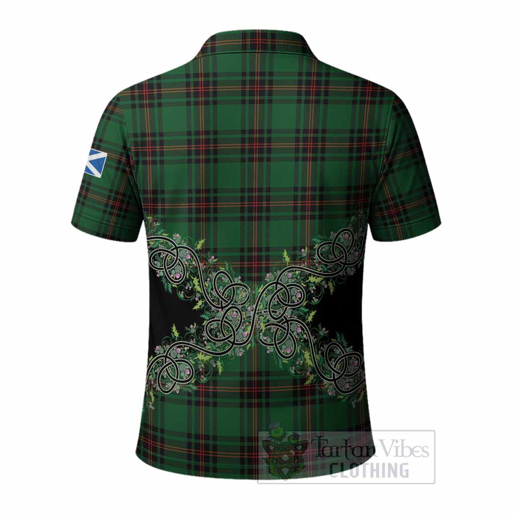 Primrose Tartan Polo Shirt Thistle Scottish Spirit