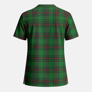 Primrose Tartan Scrub Top - Tartan Vibes Clothing