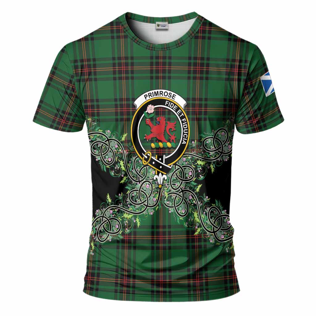 Primrose Tartan T-Shirt Thistle Scottish Spirit