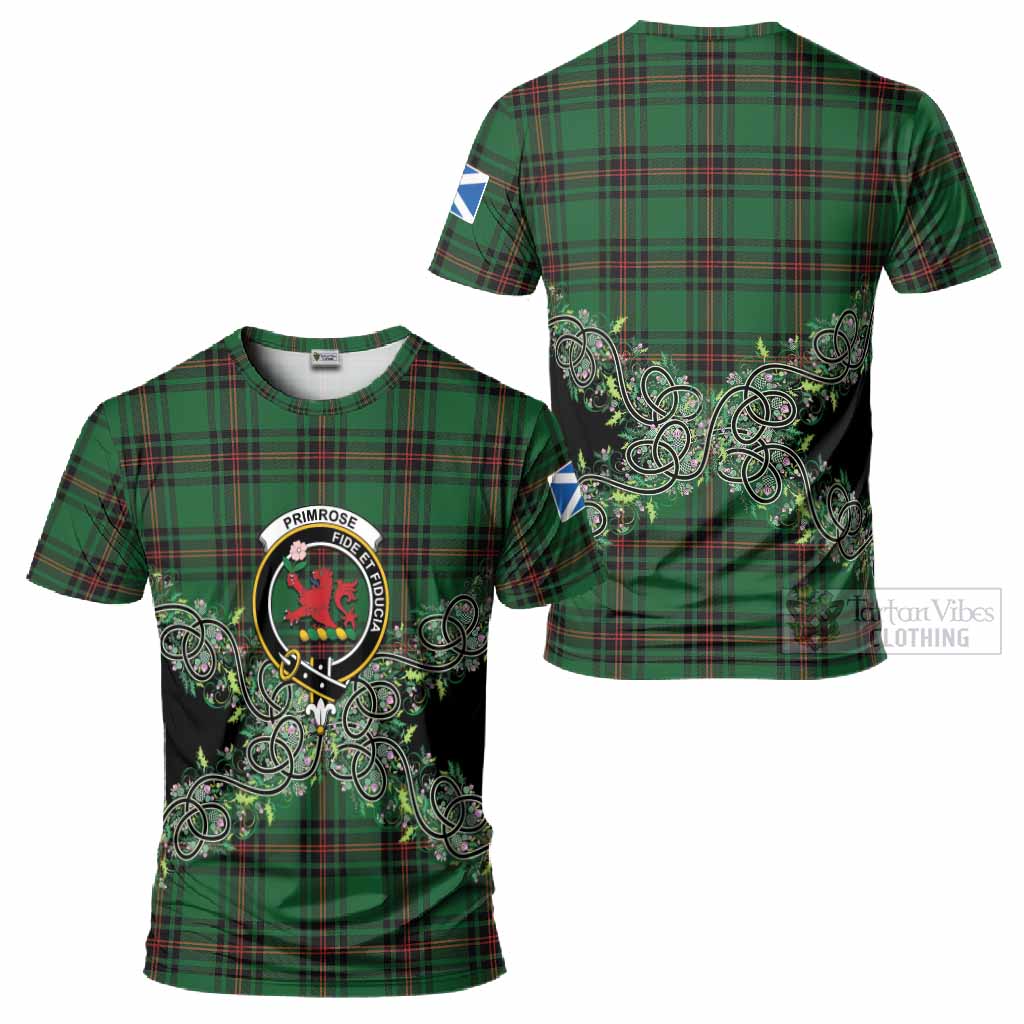 Primrose Tartan T-Shirt Thistle Scottish Spirit
