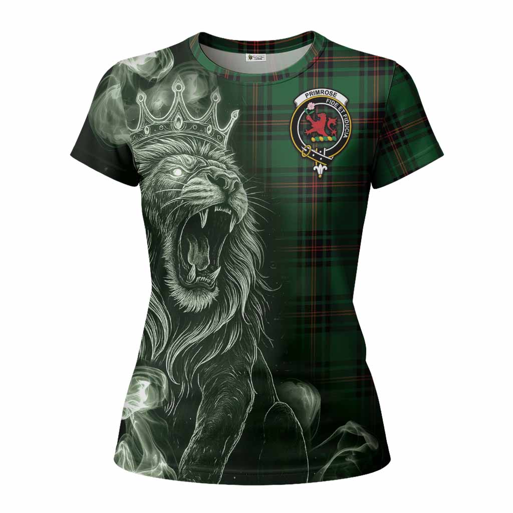 Primrose Tartan Women T shirt Roaring Lion Heritage