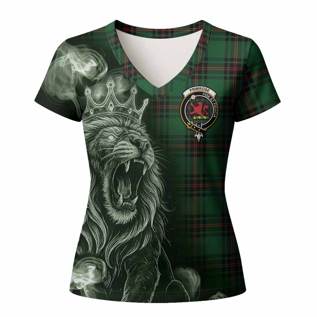 Primrose Tartan Women T shirt Roaring Lion Heritage