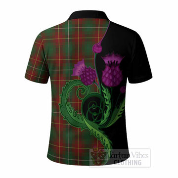 Prince Edward Island Tartan Polo Shirt Traditional Scottish Thistle