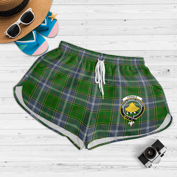 Pringle Tartan Womens Shorts with Family Crest