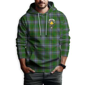Pringle Tartan Hoodie with Family Crest