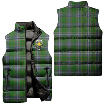 Pringle Tartan Sleeveless Puffer Jacket with Family Crest