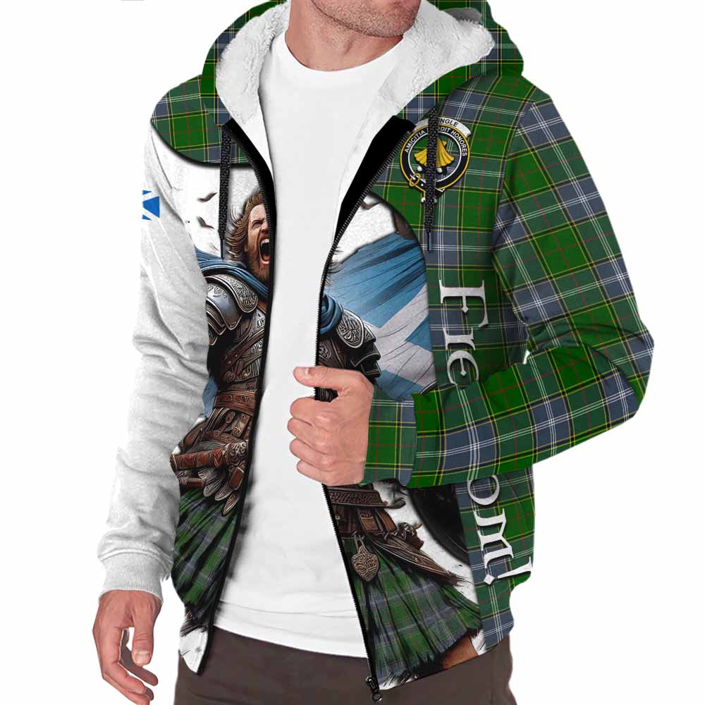 Tartan Vibes Clothing Pringle Crest Tartan Sherpa Hoodie Inspired by the Freedom of Scottish Warrior