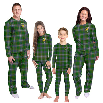 Pringle Tartan Pajamas Family Set with Family Crest