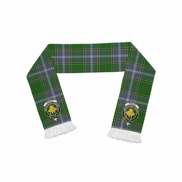 Pringle Tartan Ruffneck Scarf with Family Crest