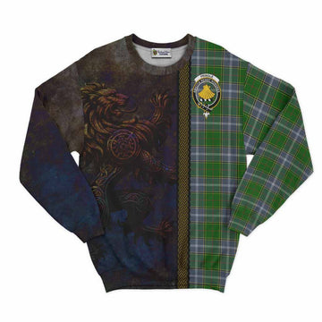 Pringle Tartan Family Crest Sweatshirt Alba Gu Brath Be Brave Lion Ancient Style