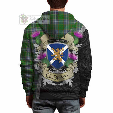 Tartan Vibes Clothing Pringle Tartan Family Crest Hoodie Lion Rampant Royal Thistle Shield Celtic Inspired
