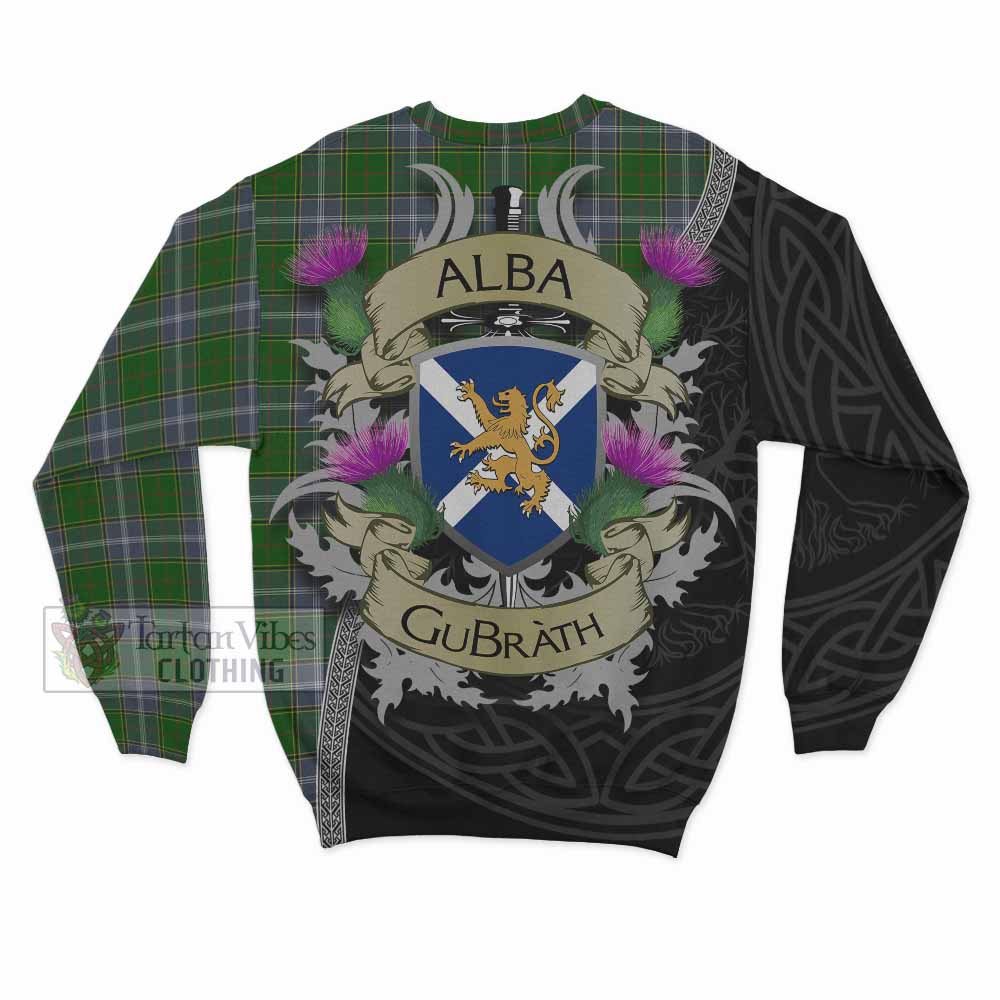 Tartan Vibes Clothing Pringle Tartan Family Crest Sweatshirt Lion Rampant Royal Thistle Shield Celtic Inspired
