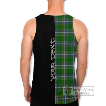 Pringle Tartan Men's Tank Top with Family Crest and Half Of Me Style - Tartanvibesclothing Shop
