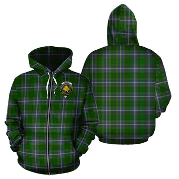 Pringle Tartan Hoodie with Family Crest
