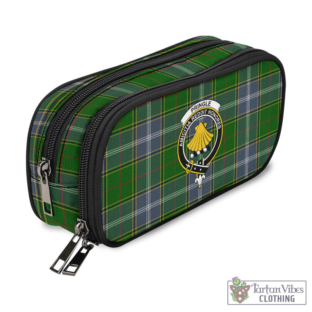 Tartan Vibes Clothing Pringle Tartan Pen and Pencil Case with Family Crest