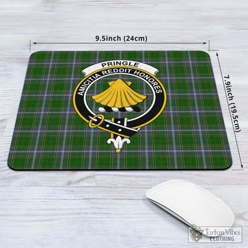 Tartan Vibes Clothing Pringle Tartan Mouse Pad with Family Crest