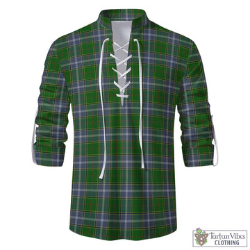 Tartan Vibes Clothing Pringle Tartan Men's Scottish Traditional Jacobite Ghillie Kilt Shirt