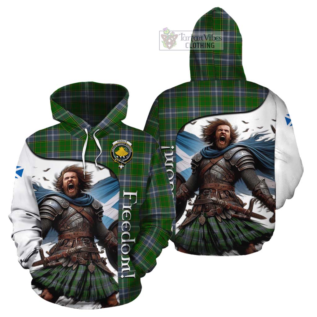 Tartan Vibes Clothing Pringle Crest Tartan Cotton Hoodie Inspired by the Freedom of Scottish Warrior