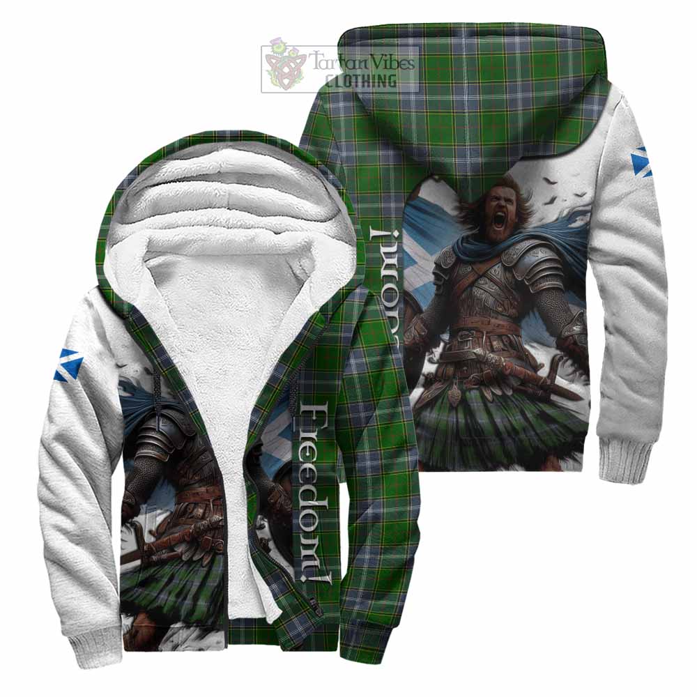 Tartan Vibes Clothing Pringle Crest Tartan Sherpa Hoodie Inspired by the Freedom of Scottish Warrior