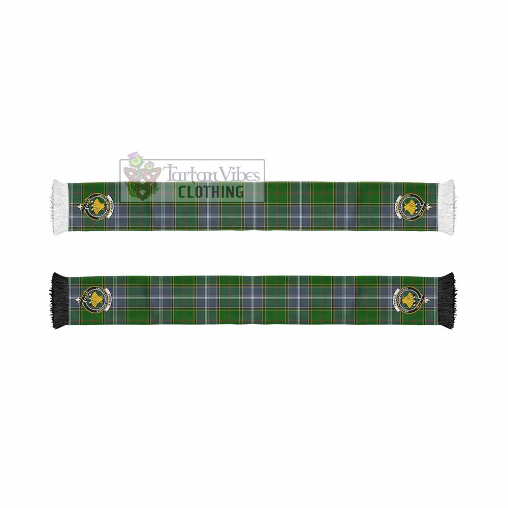 Tartan Vibes Clothing Pringle Tartan Ruffneck Scarf with Family Crest