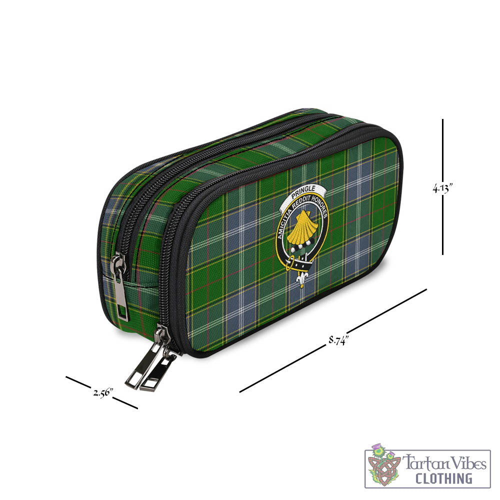 Tartan Vibes Clothing Pringle Tartan Pen and Pencil Case with Family Crest