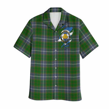 Pringle Clan Crest In Me Tartan Hawaiian Shirt Scotland Flag Style