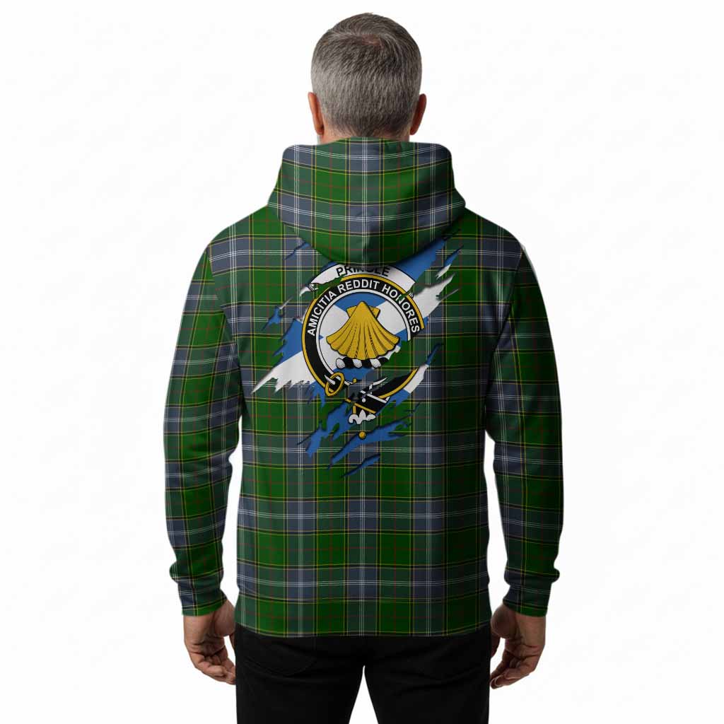 Pringle Clan Crest In Me Tartan Hoodie Scotland Flag Style