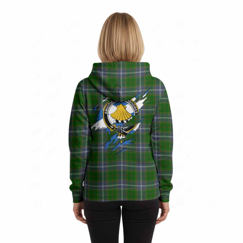 Pringle Clan Crest In Me Tartan Hoodie Scotland Flag Style