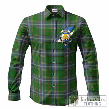Pringle Clan Crest In Me Tartan Long Sleeve Button Shirts Scotland Flag Style