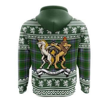 Pringle Clan Tartan Crest Christmas Hoodie Coat of Arms Funny Style