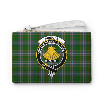 Tartan Vibes Clothing Pringle Family Crest Tartan Clutch Bag