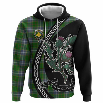 Pringle Family Crest Tartan Hoodie Alba Thistle Inspired