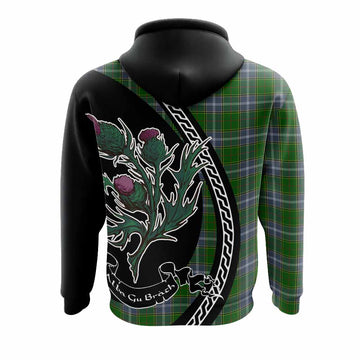 Pringle Family Crest Tartan Hoodie Alba Thistle Inspired